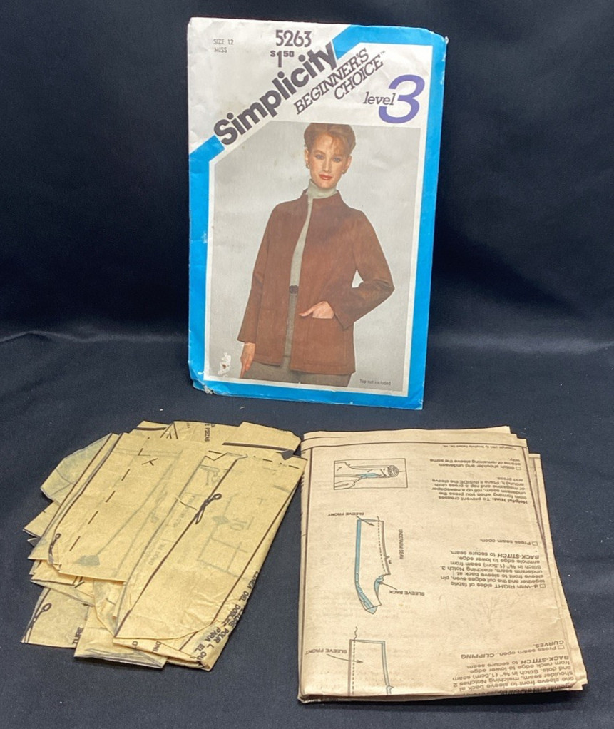 Vtg Sewing Pattern, Simplicity 5263, 12, Cut - ships free Vtg Sewing Pattern, Simplicity 5263, 12, Cut - ships free