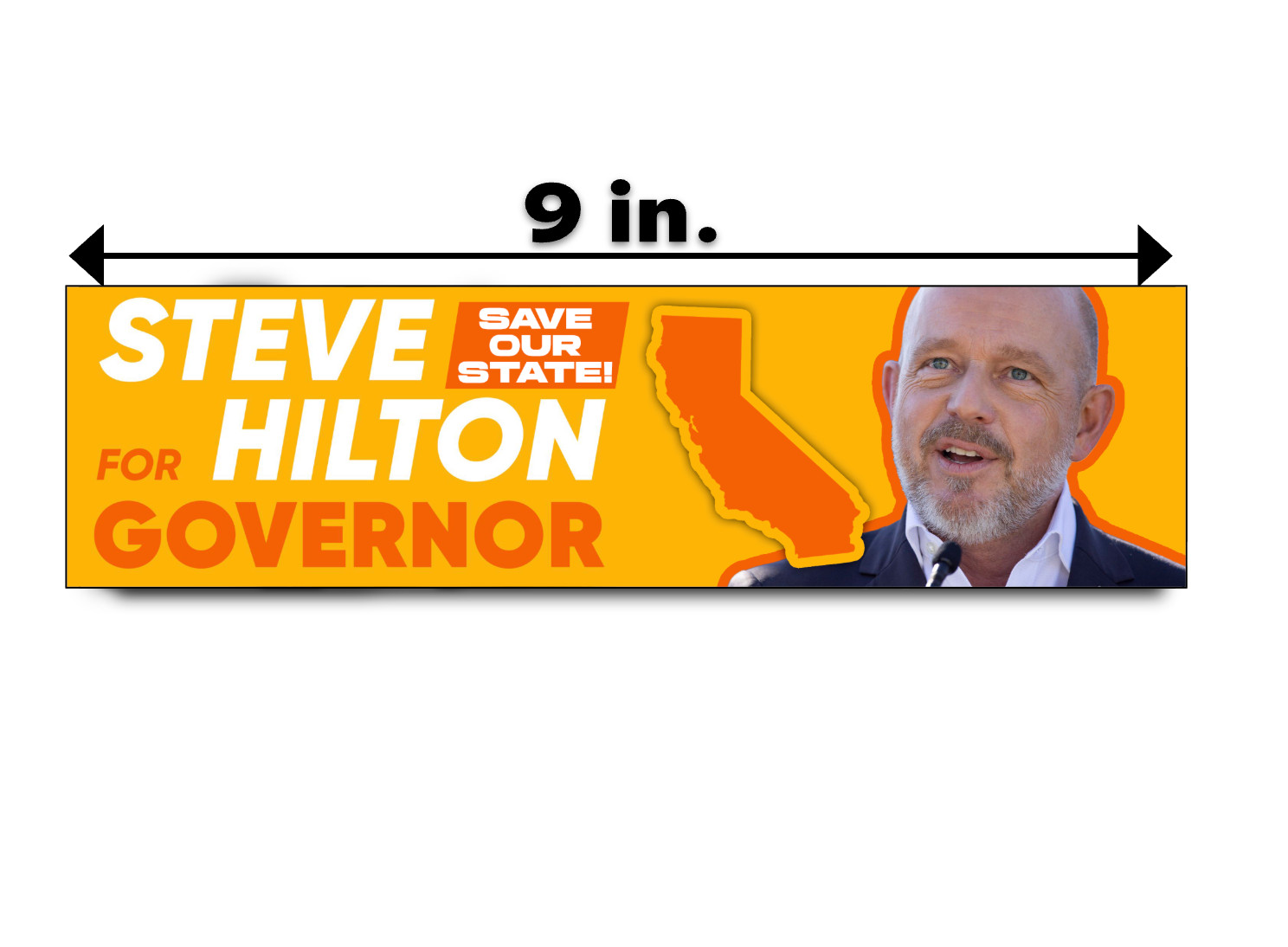 STEVE HILTON California Governor Bumper Sticker Decal Republican 2026 Midterms STEVE HILTON California Governor Bumper Sticker Decal Republican 2026 Midterms
