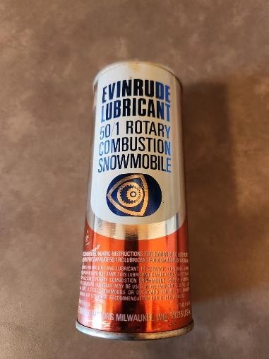 Vintage Evinrude lubricant 50/1 roatary combustion snowmobile oil