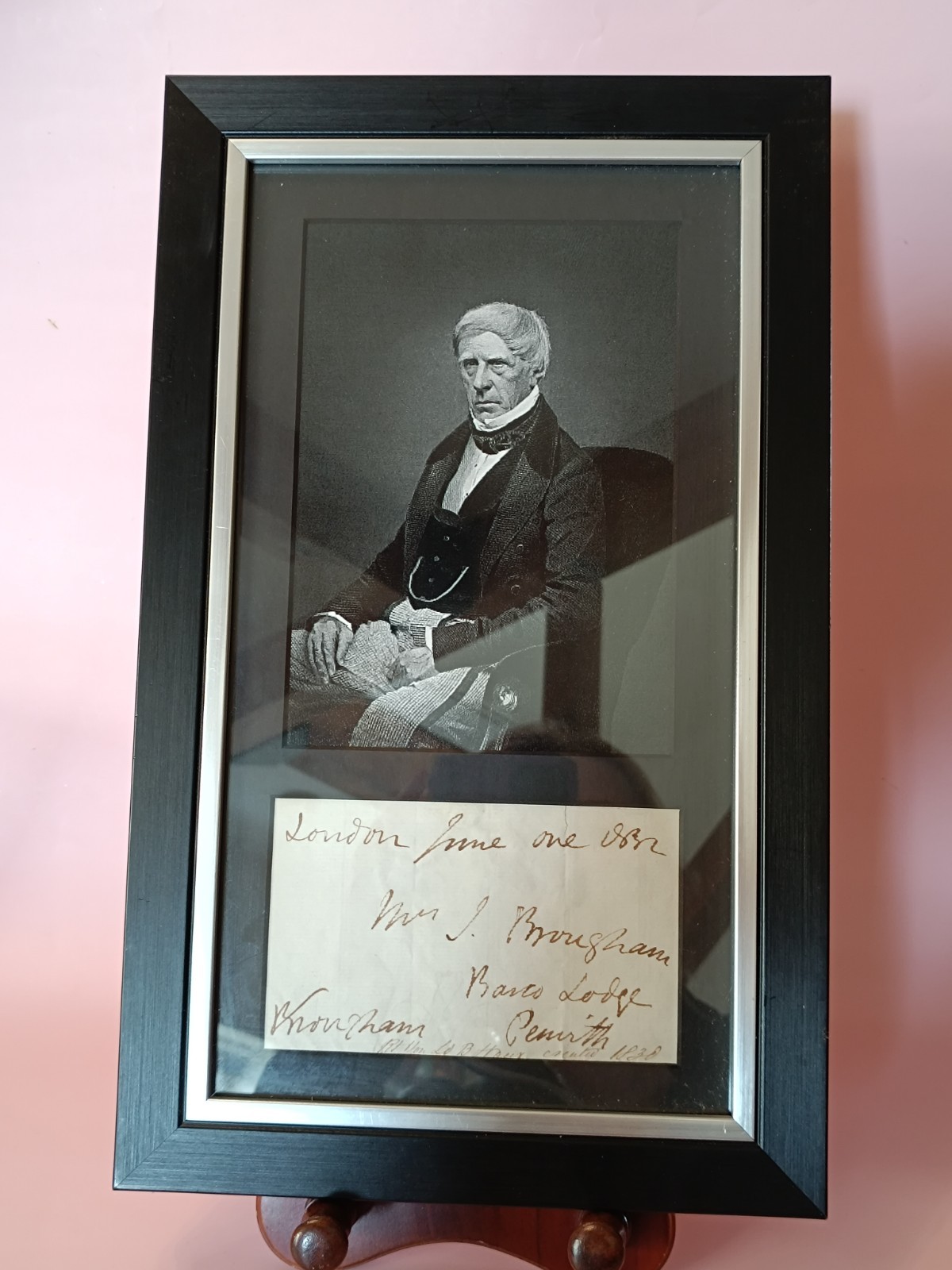 Rare Antique 1800s Lord Henry Brougham Autograph / Chancellor / History UK / MP