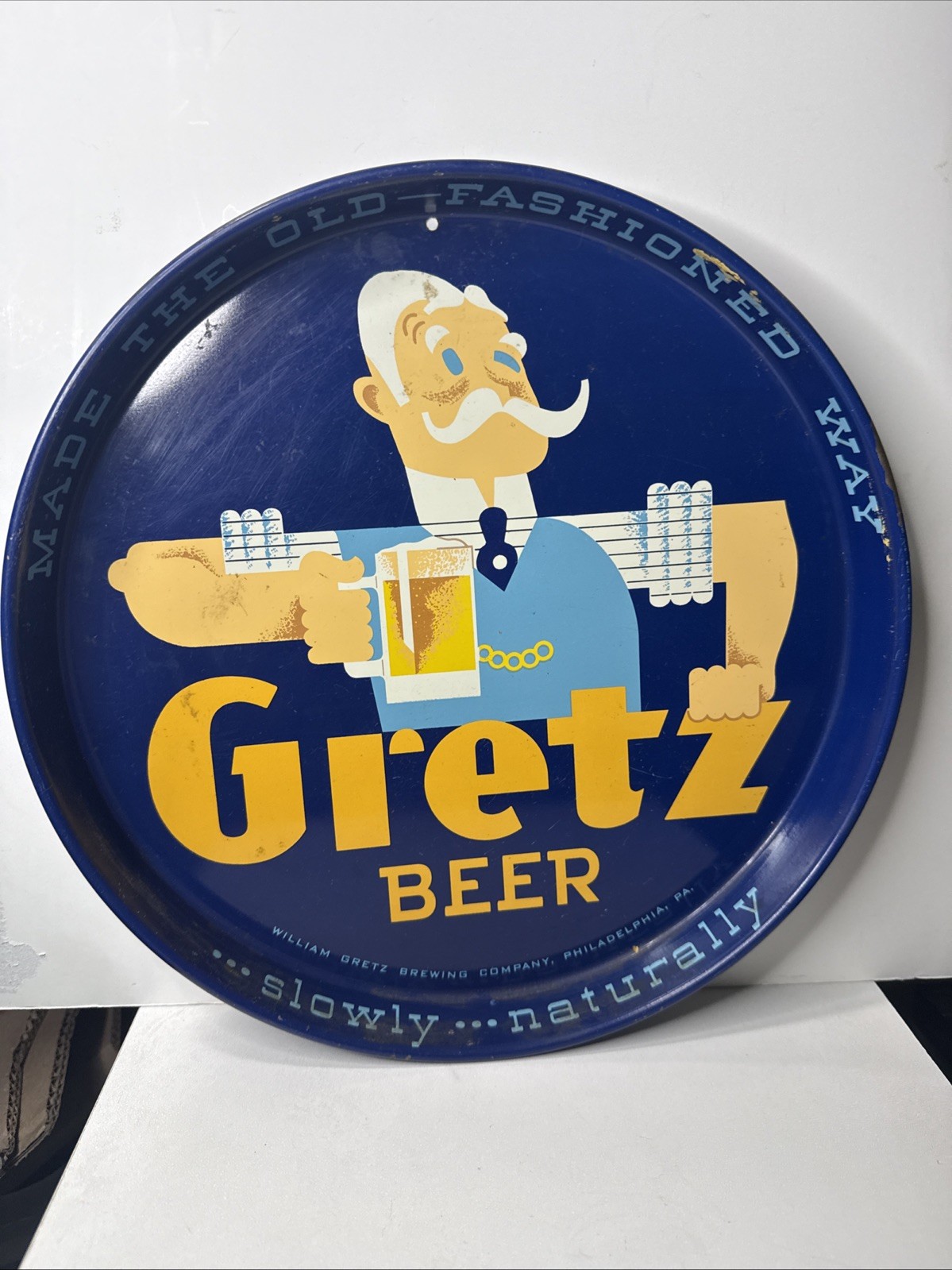 Vintage Gretz Beer Tray -Gretz Brewing Philadelphia Pa
