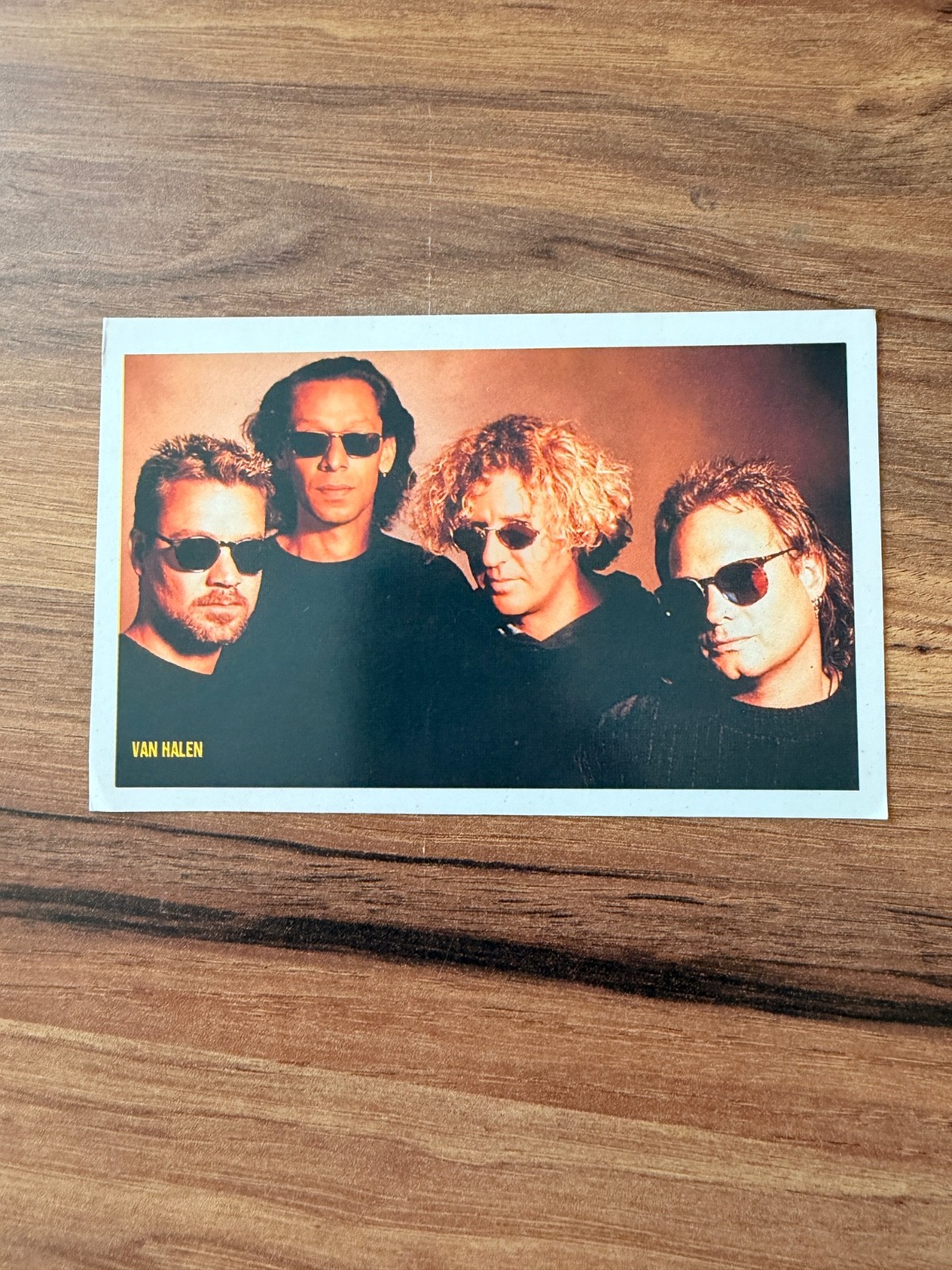 Van Halen Vintage Turkish Period Postcard Rare Hard Rock Band Collectible Card