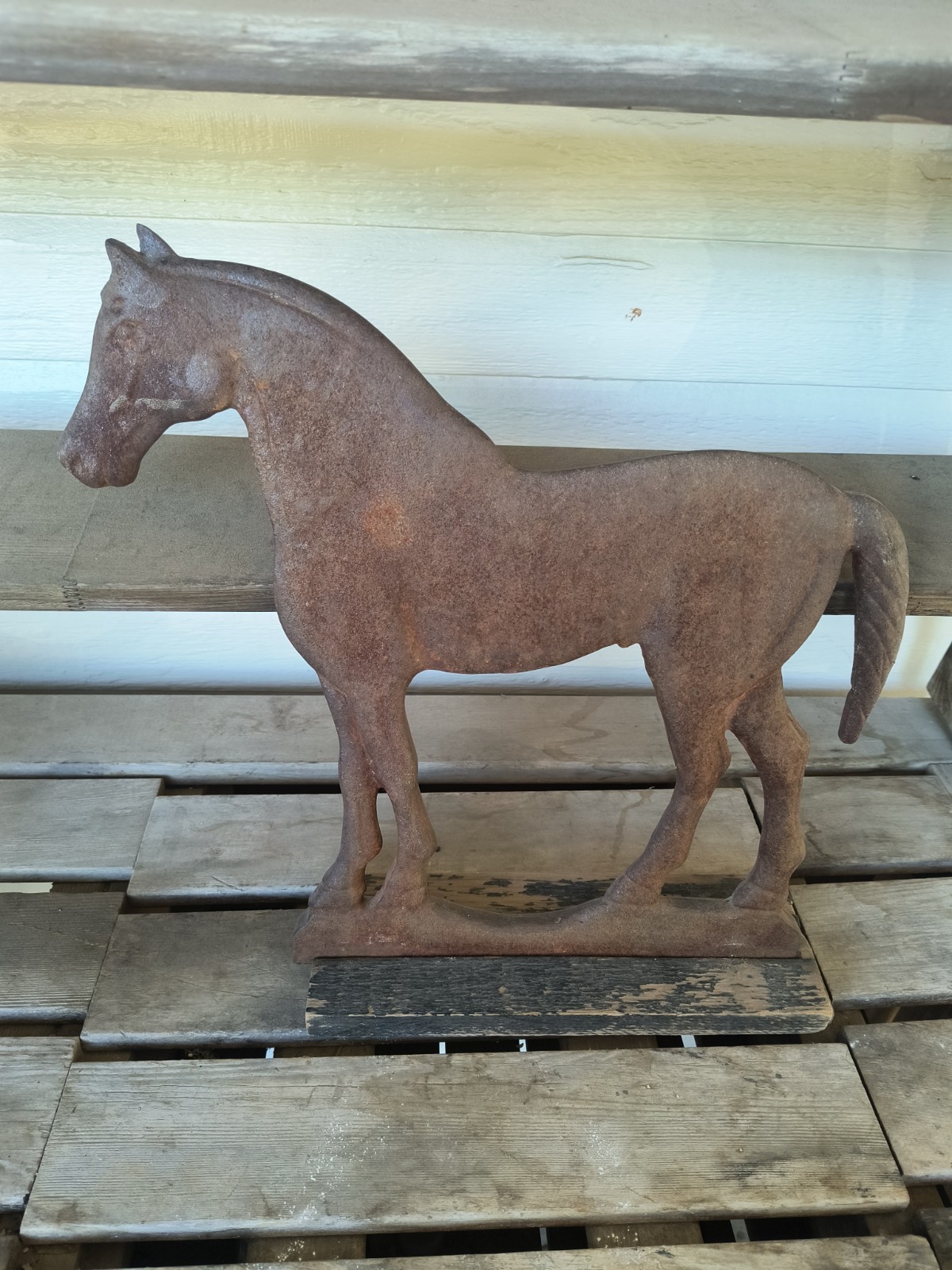 Antique Vintage Cast Iron Horse WindMill Counter Weight Antique Vintage Cast Iron Horse WindMill Counter Weight