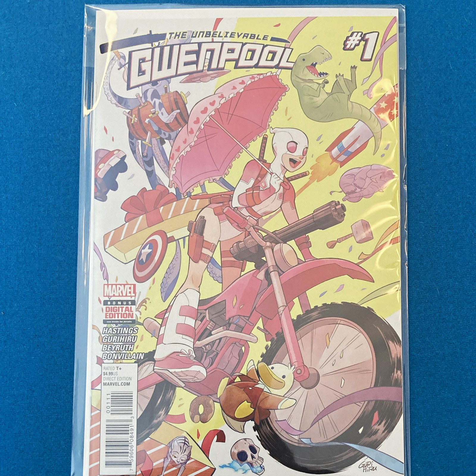 Marvel The Unbelievable Gwenpool #1 Direct Edition Hastings Gurihiru