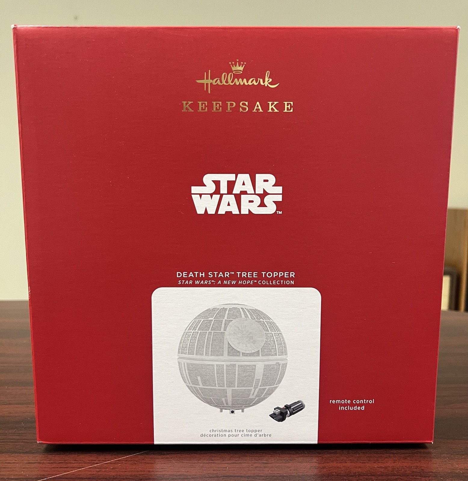 *New*  2021 Hallmark Star Wars DEATH STAR Storytellers Christmas TREE TOPPER