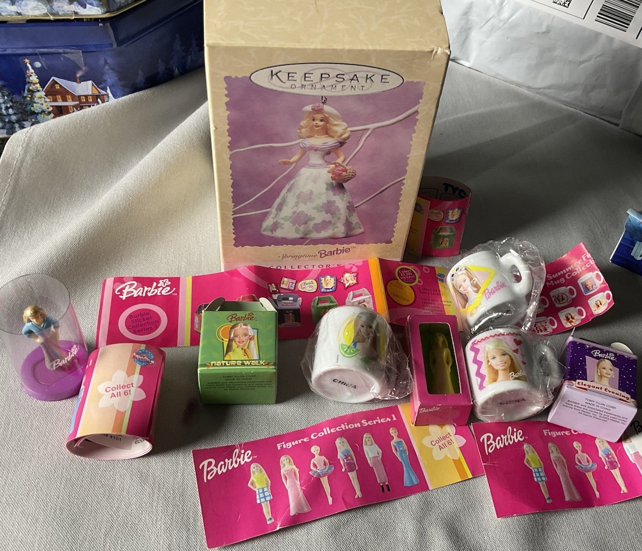 Vintage Barbie Collectibles  ornaments Mini Figures Mug New See Photos