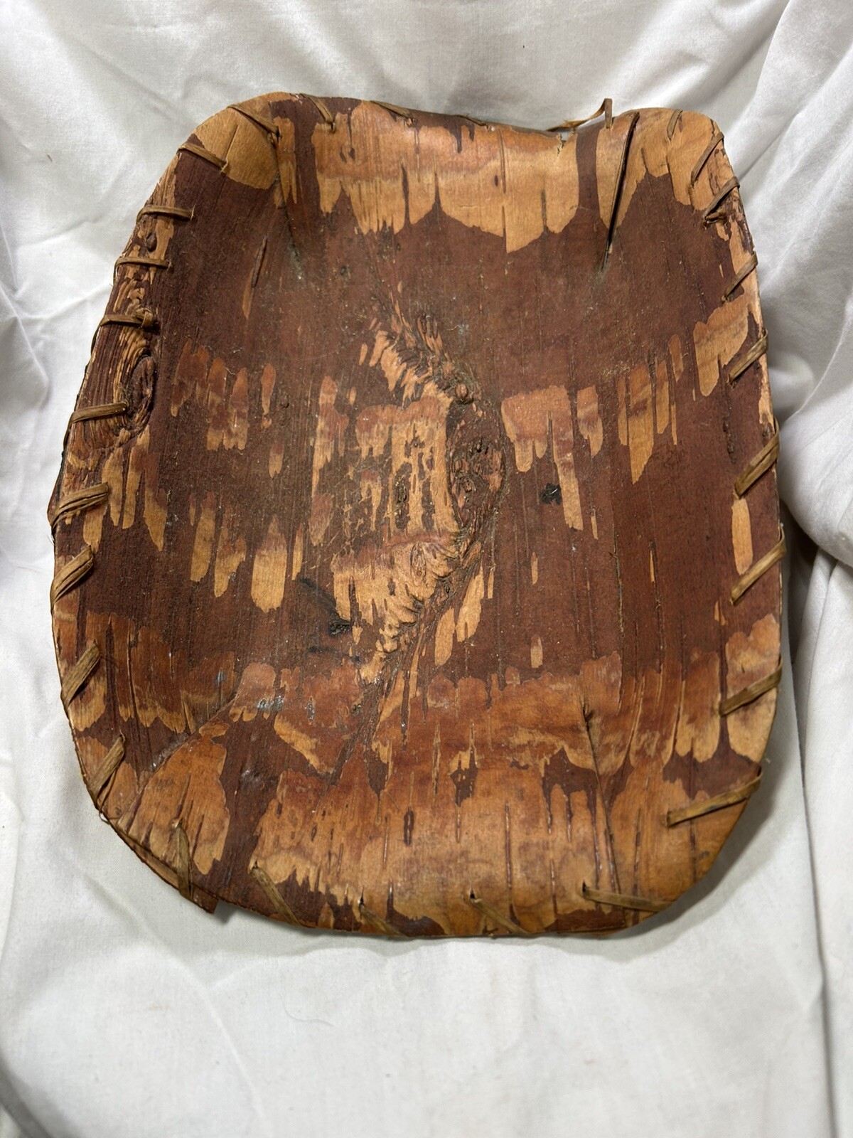 Vintage Handmade Crafted On Iroquois Reservation 1970s Birch Bark  Bowl