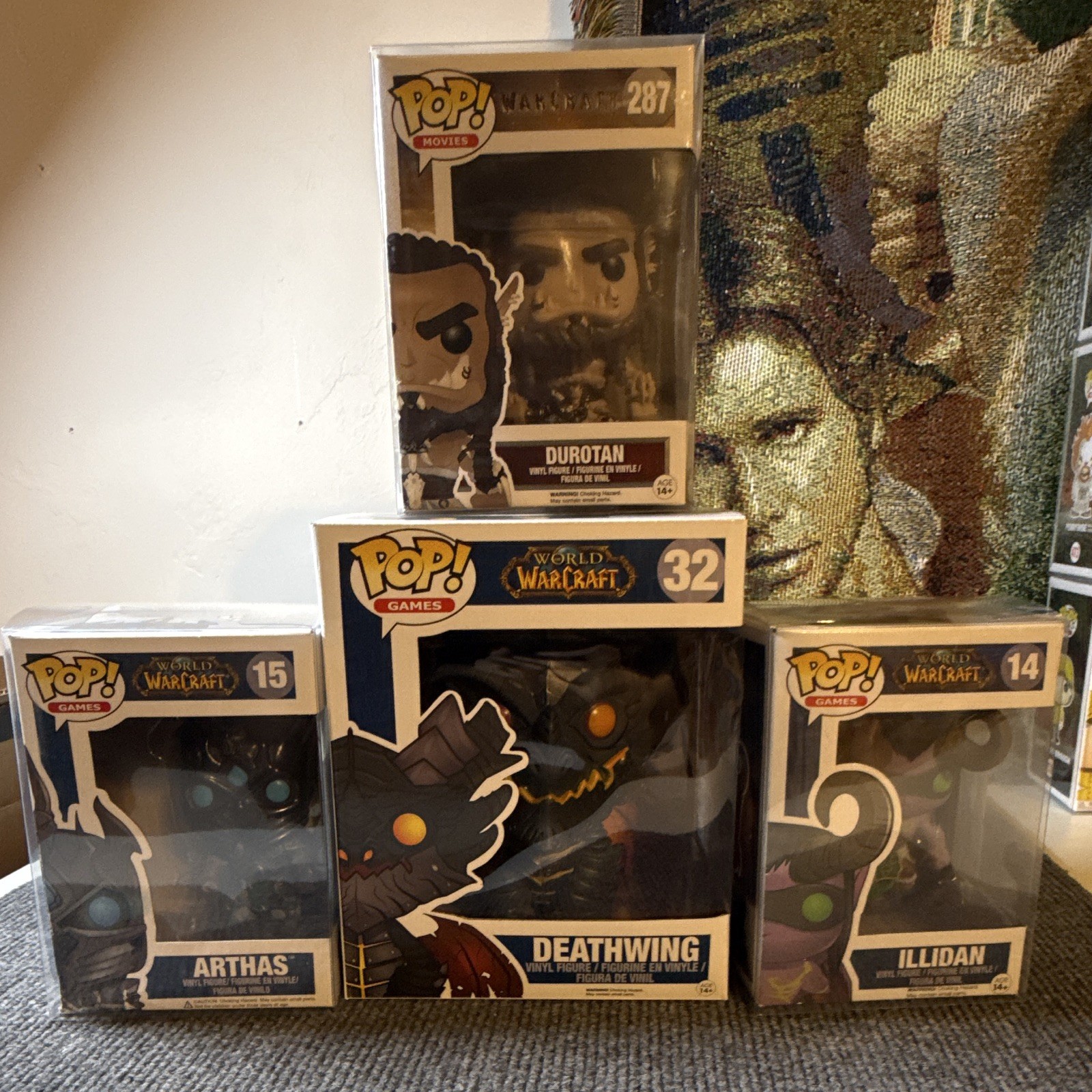 Funko POP Warcraft Vinyl Lot of 4 Boxed Original Unopened Durotan+More Funko POP Warcraft Vinyl Lot of 4 Boxed Original Unopened Durotan+More