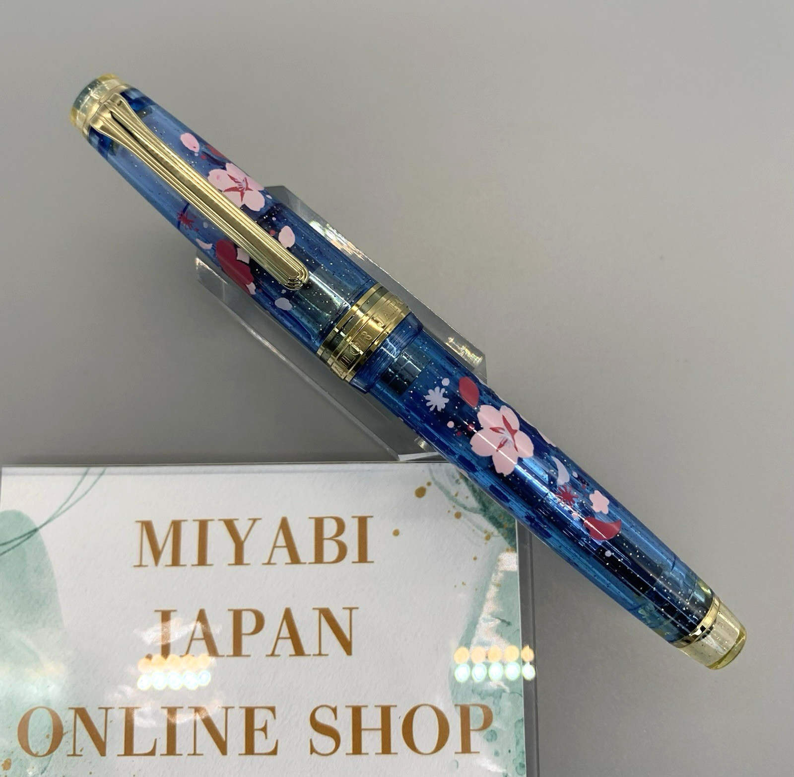 SAILOR Professional Gear Slim 2021 Limited Night Cherry Blossoms 14K MF Nib USED