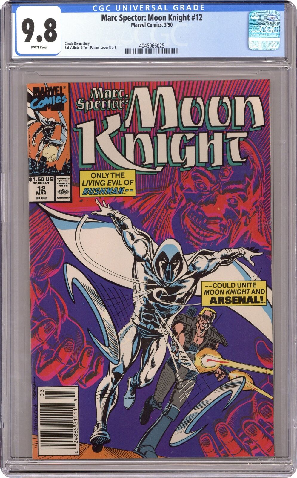 Marc Spector Moon Knight #12 CGC 9.8 1990 4045966025
