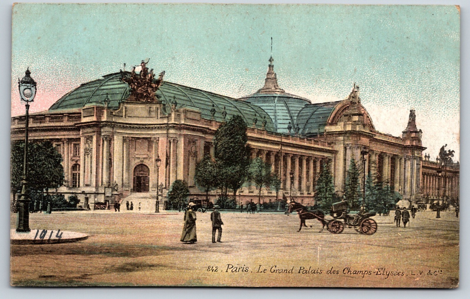 The Grand Palais Paris France Vintage Postcard