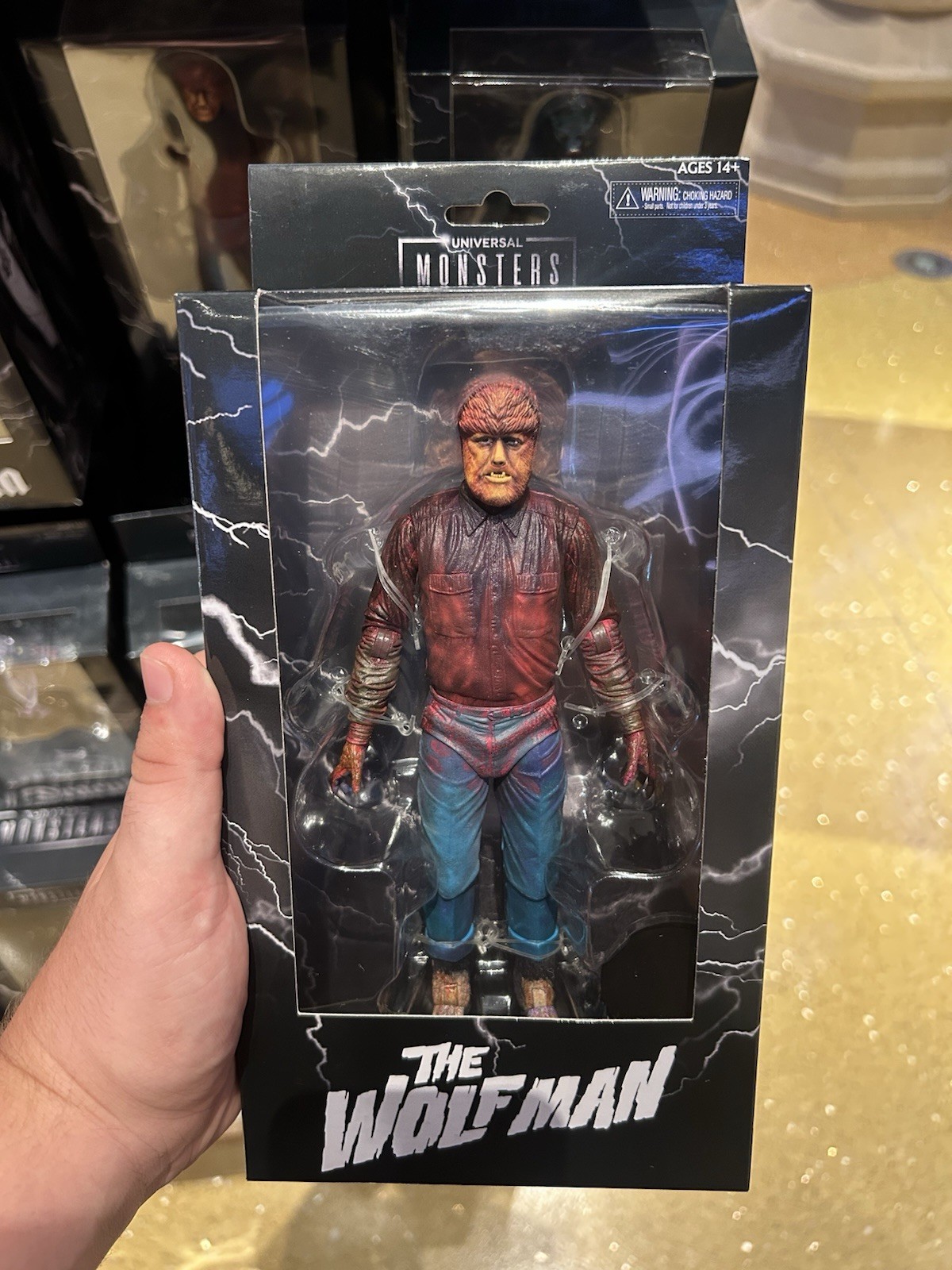NECA Universal Epic Universe Dark Universe The Wolf Man Werewolf Monster Figure