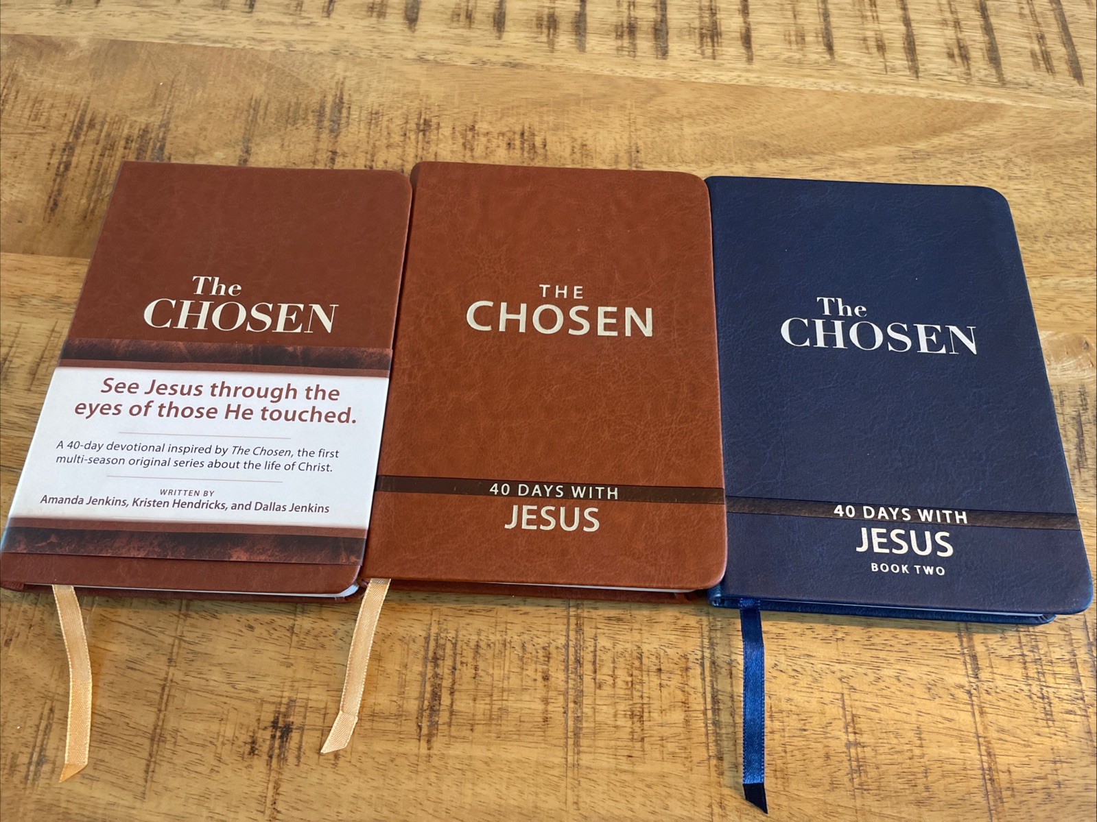 40 Days with Jesus The Chosen Devotional Book Lot Set of 3 Books Faith Based