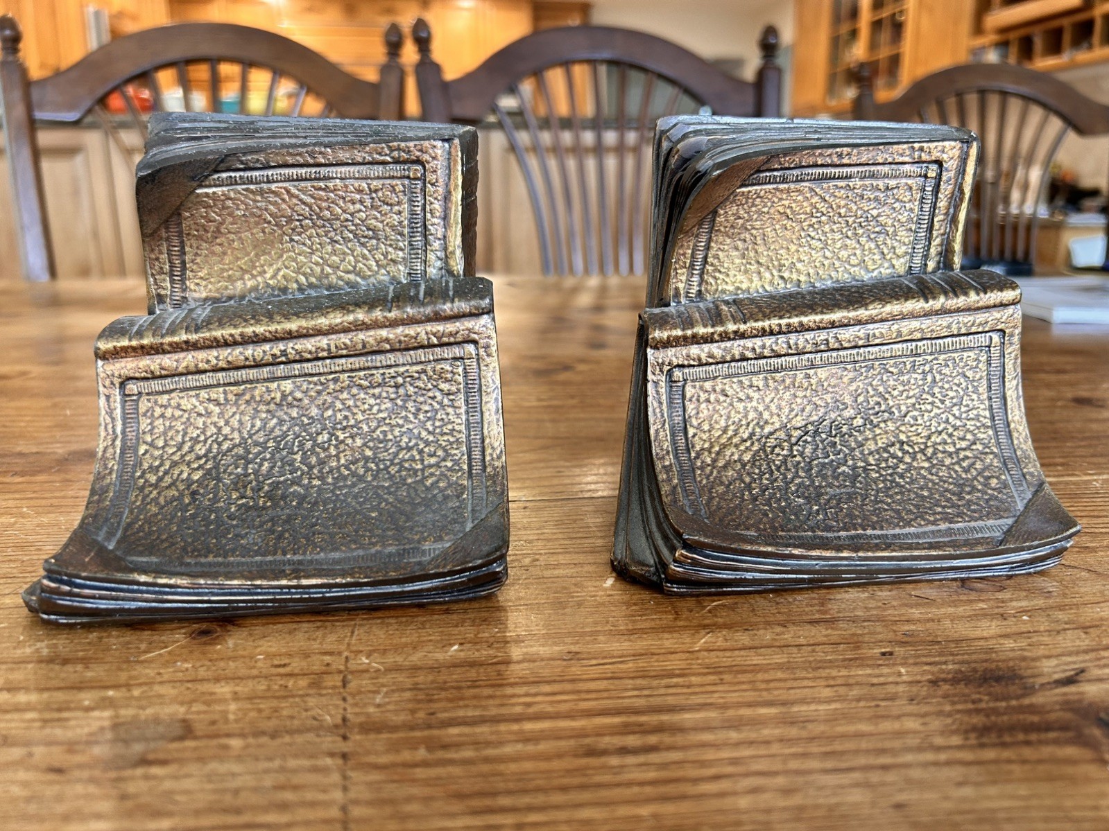 Vtg Bronze Finlshed Bookends Hand Cast Philadelphia Manufacturing Co. 17B USA Vtg Bronze Finlshed Bookends Hand Cast Philadelphia Manufacturing Co. 17B USA