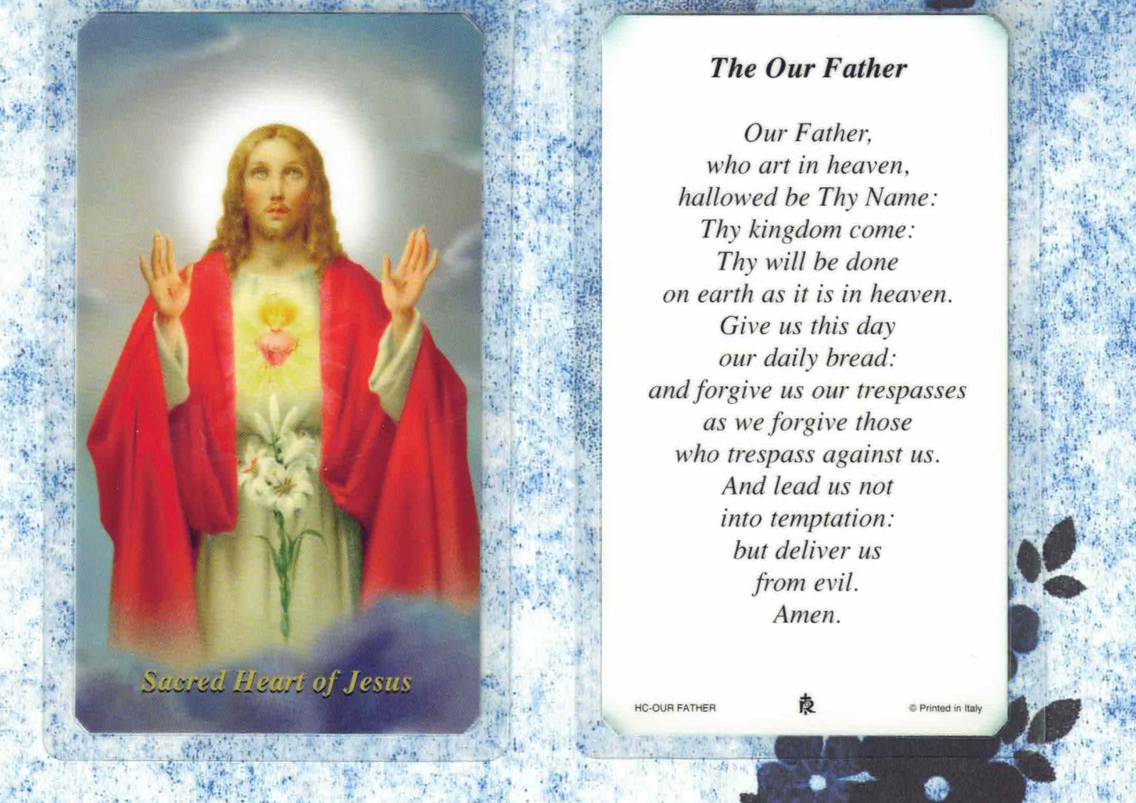 The Our Father Prayer - Laminated Holy Card RAL