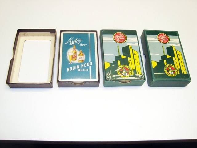 1940s Metz Robin Hood Playing Cards, 2 Different Sealed Decks, Omaha, Nebraska