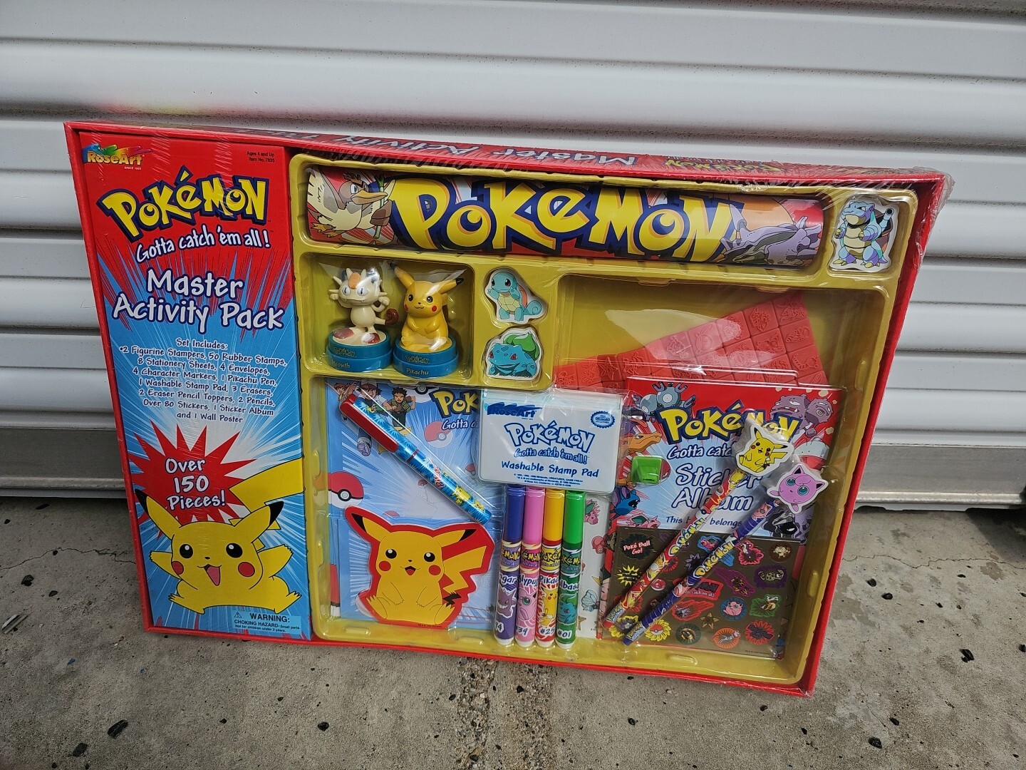 VINTAGE Pokemon 1999 Roseart MASTER Activity PACK