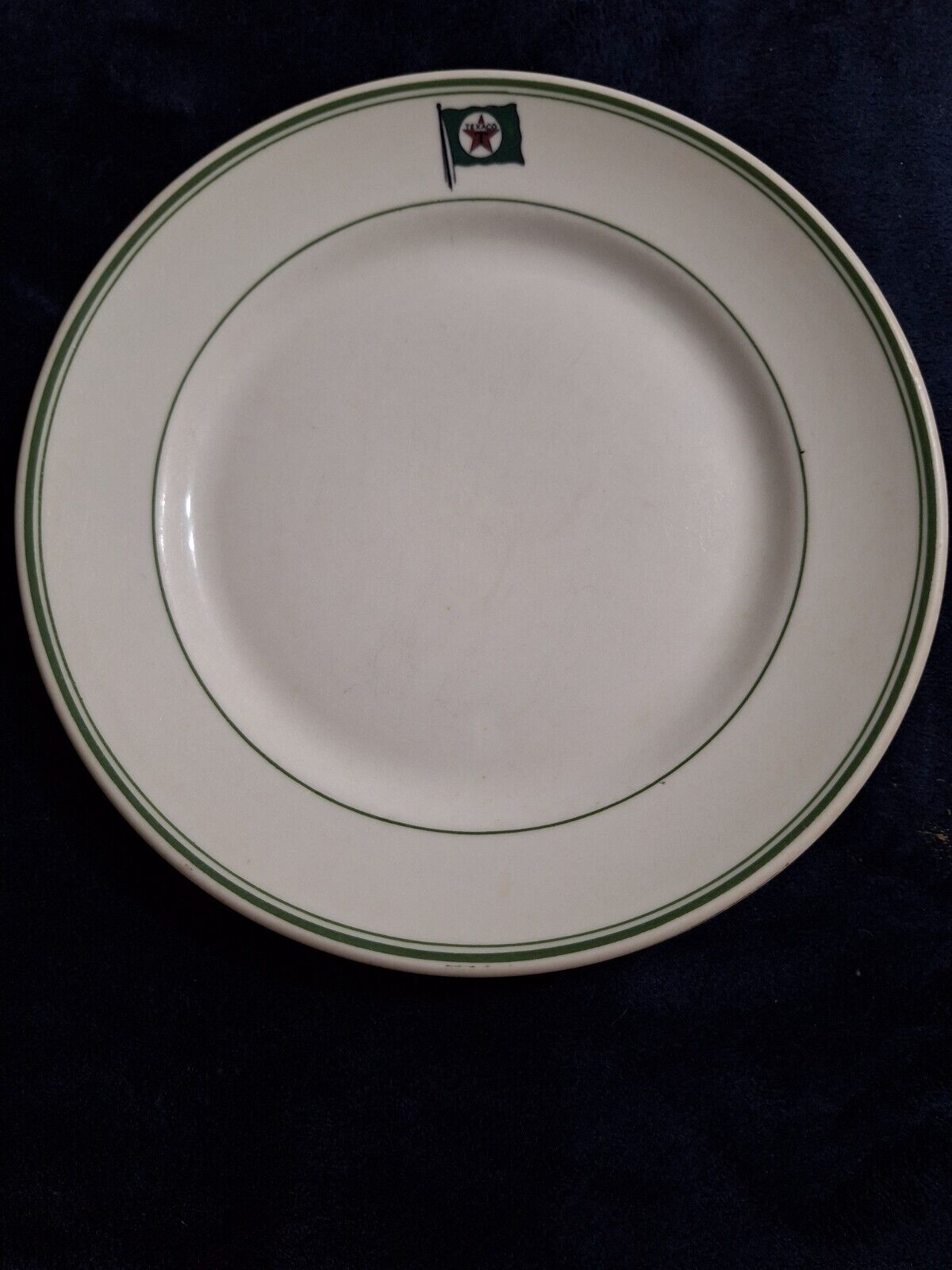 Vintage  TEXACO  Marine Oil Tanker 9 Inch Plate Restaurant Ware by Mayer China