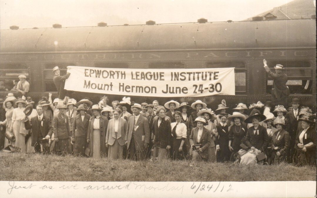 Vintage RPPC Epworth League Mount Hermon California Postcard Southern Pacific