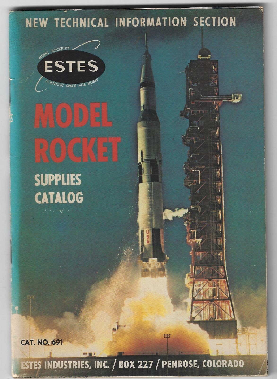 Estes Model Rocket Supplies Catalog No 691 1969 Vintage Technical Info Section