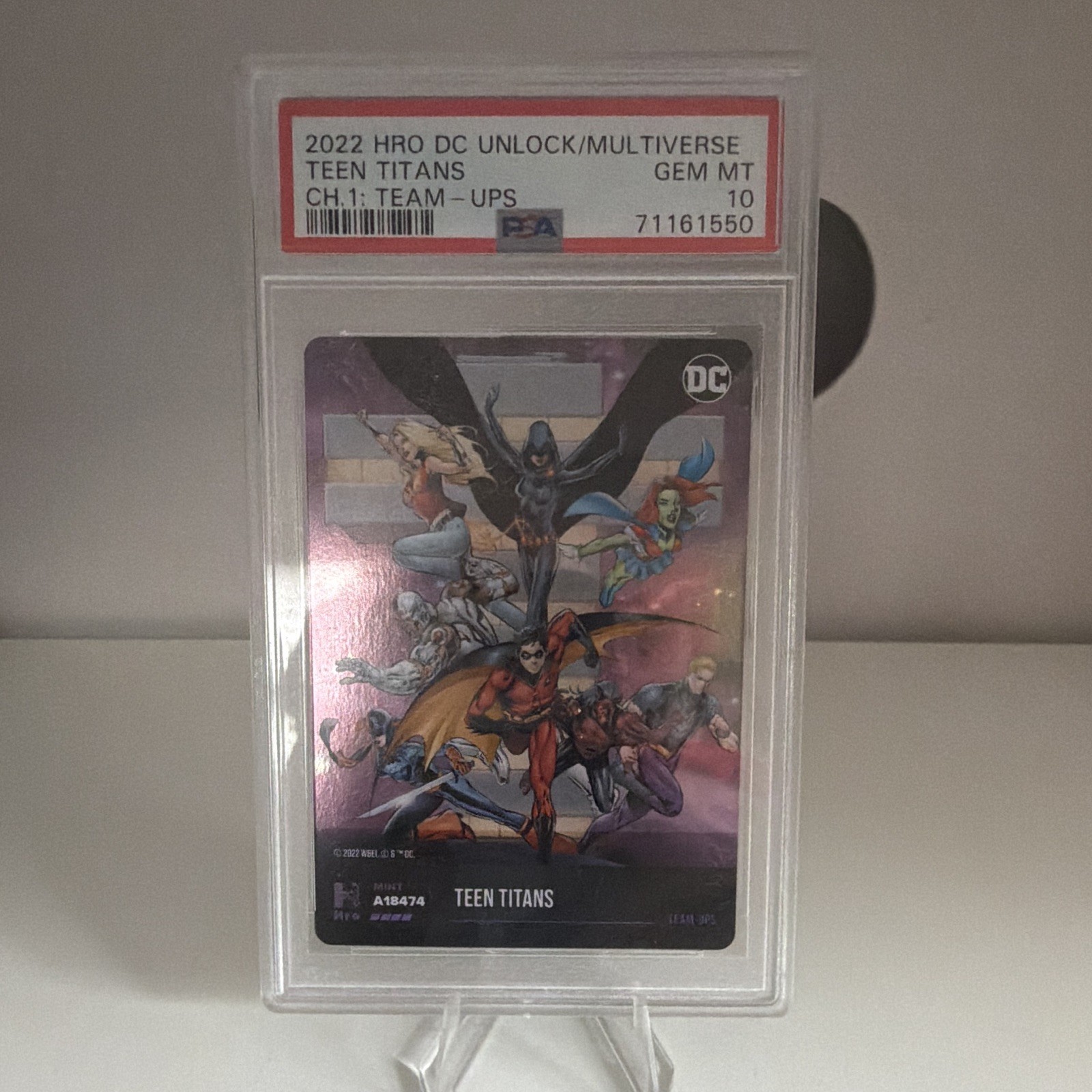 DC Teen Titans - 2022 DC Unlock - CH. 1: Team Ups - PSA GEM MT 10