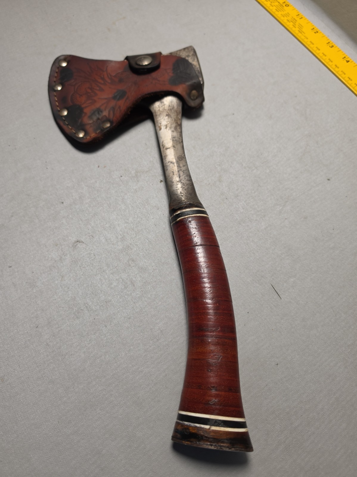 Vintage Estwing 24A Hatchet W/No.1 Acorn Leather Sheath USA 13\ Vintage Estwing 24A Hatchet W/No.1 Acorn Leather Sheath USA 13\