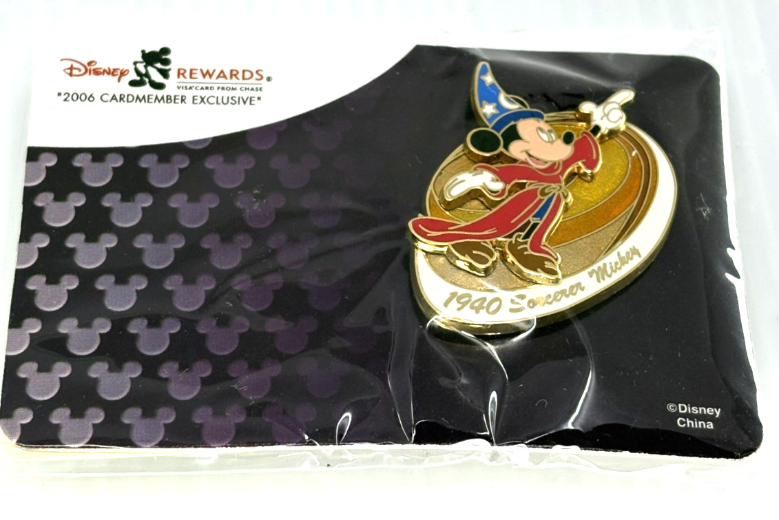 2008 NEW Disney Visa Cardmember Exclusive Mickey Sorcerer's Apprentice 110812
