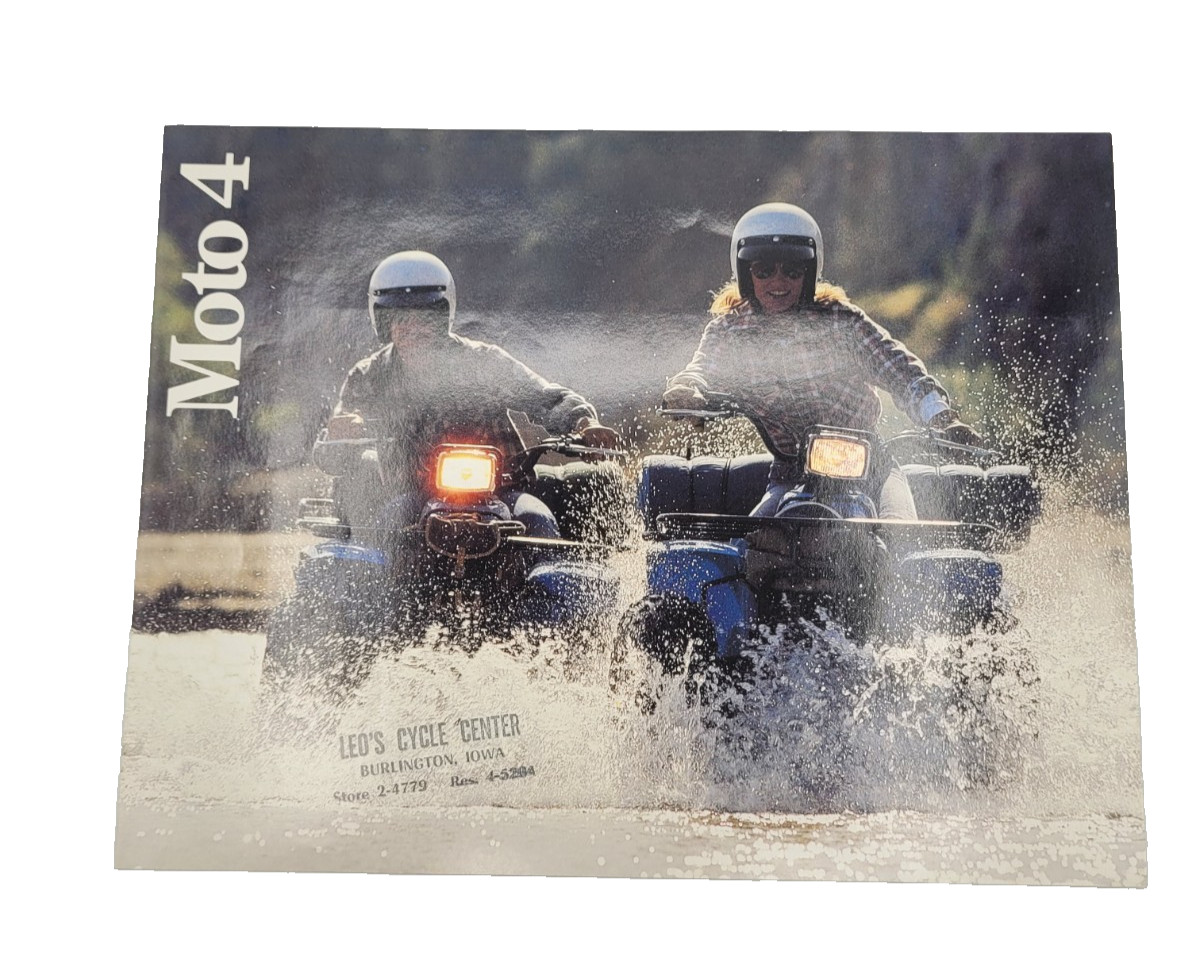 YAMAHA Moto 4 4 wheeler sales brochure ORIGINAL 1980\'s ATV ATC Vintage