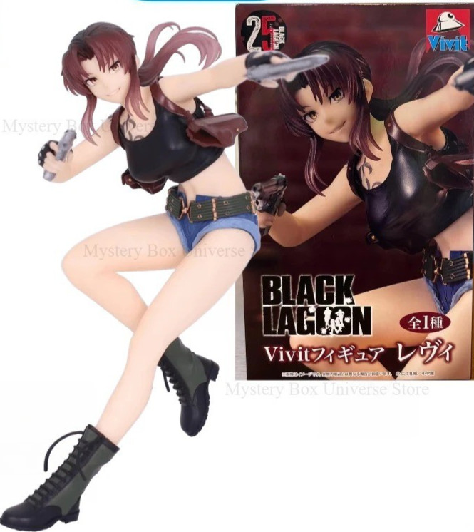 Black Lagoon Revy 16cm PVC Anime Action Figure Statue Collectible Model Gift