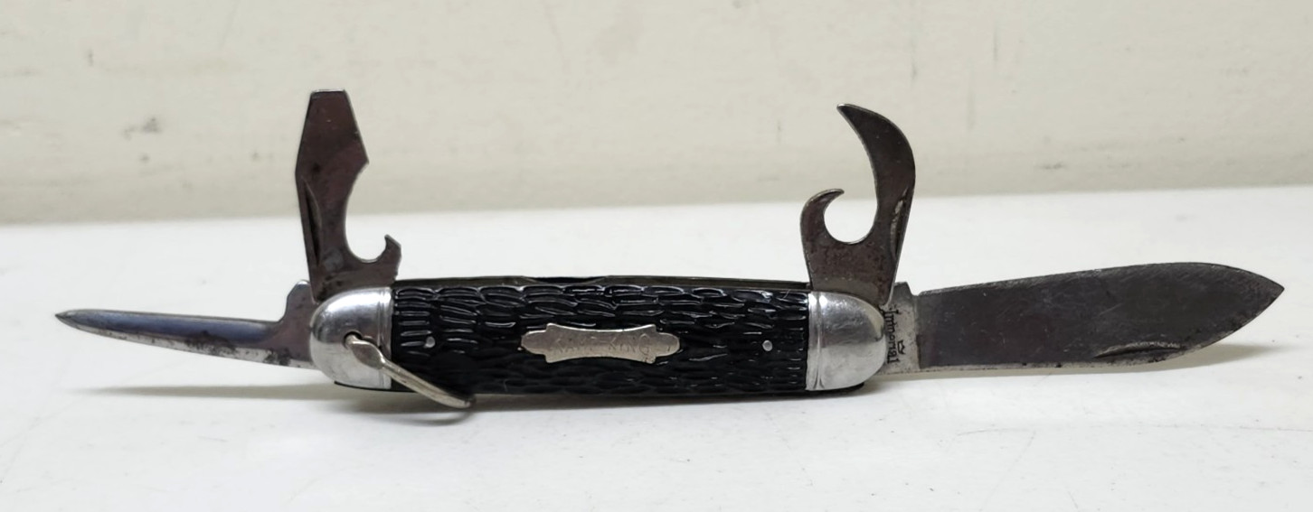 VTG Imperial Kamp King Camp Folding Pocket Knife With Tools Made In USA