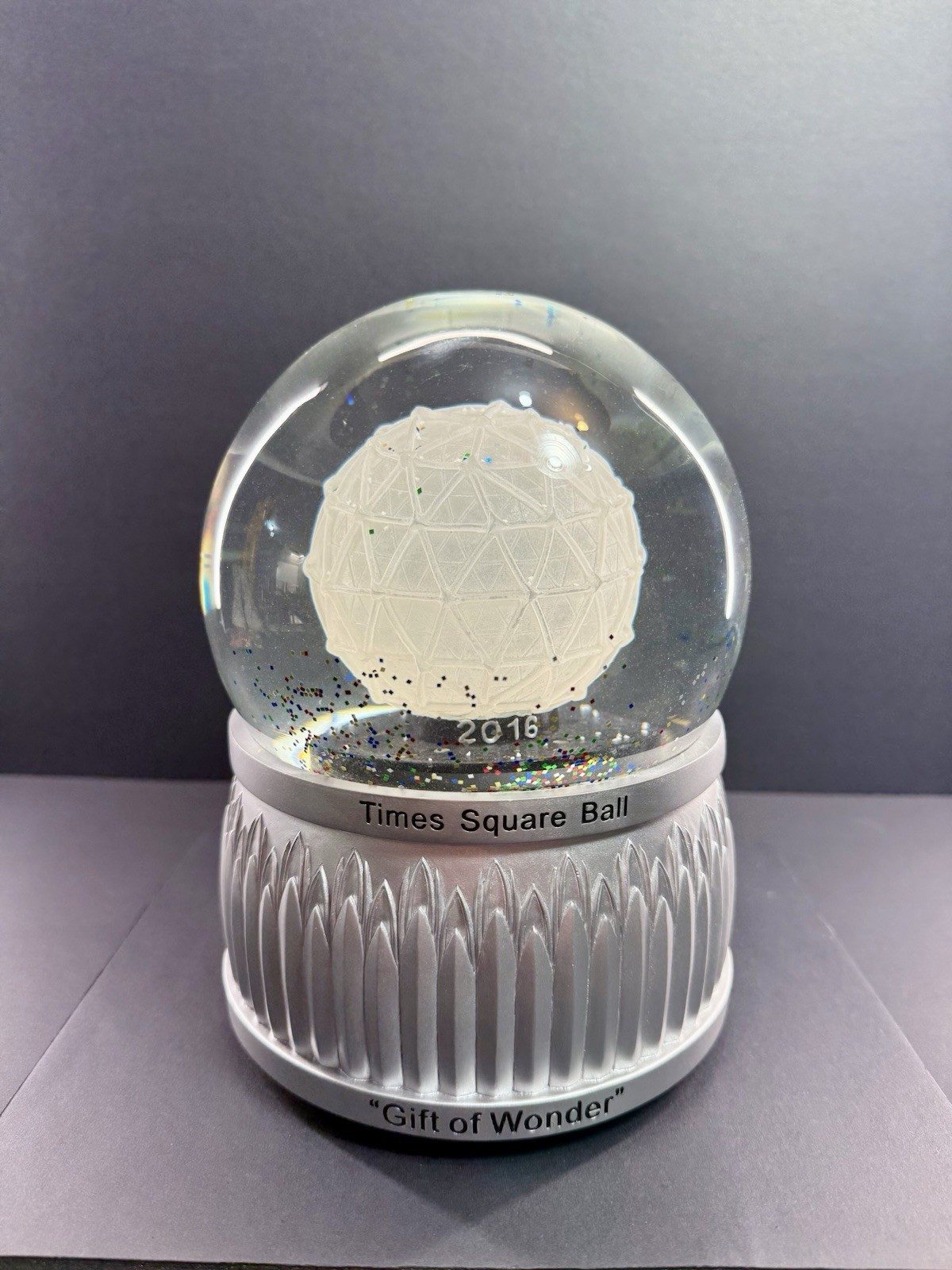 Waterford 2016 Times Square Ball Gift of Wonder Musical Lighted Snow Globe
