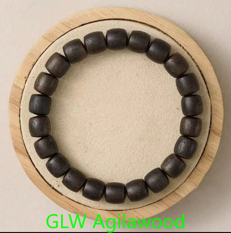 8mm Genuine Dalakan Agarwood Bracelet Aloewood Malas Meditation Prayer Beads