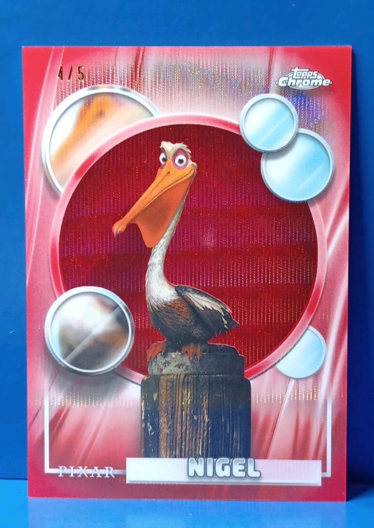 2026 Topps Chrome Disney Pixar 4/5 Finding Nemo Nigel #92 Red  