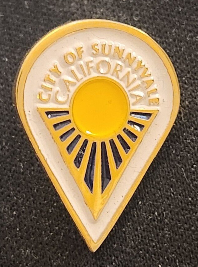 City of Sunnyvale California Vintage Logo Lapel Pin