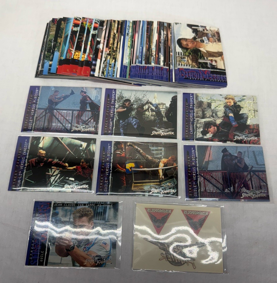 1994 Upper Deck Capcom Street Fighter Movie 90 Base Card Set w/ Inserts 1994 Upper Deck Capcom Street Fighter Movie 90 Base Card Set w/ Inserts