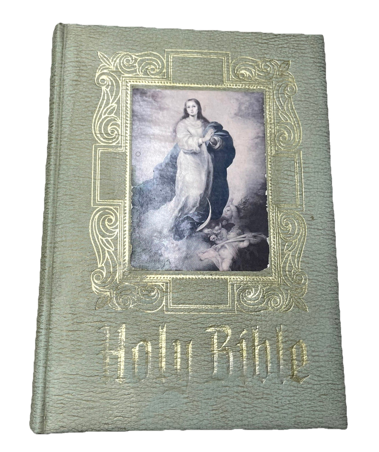1969-1970 Catholic Holy Bible Confraternity Pope Paul VI Illustrated Color HC