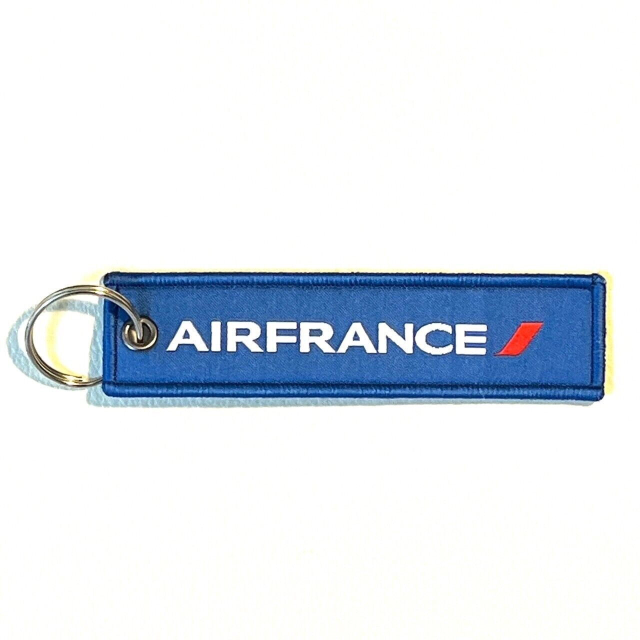 STUNNING AIR FRANCE EMBROIDERED TAG KEYCHAIN/KEY RING...NOT EASILY FOUND...
