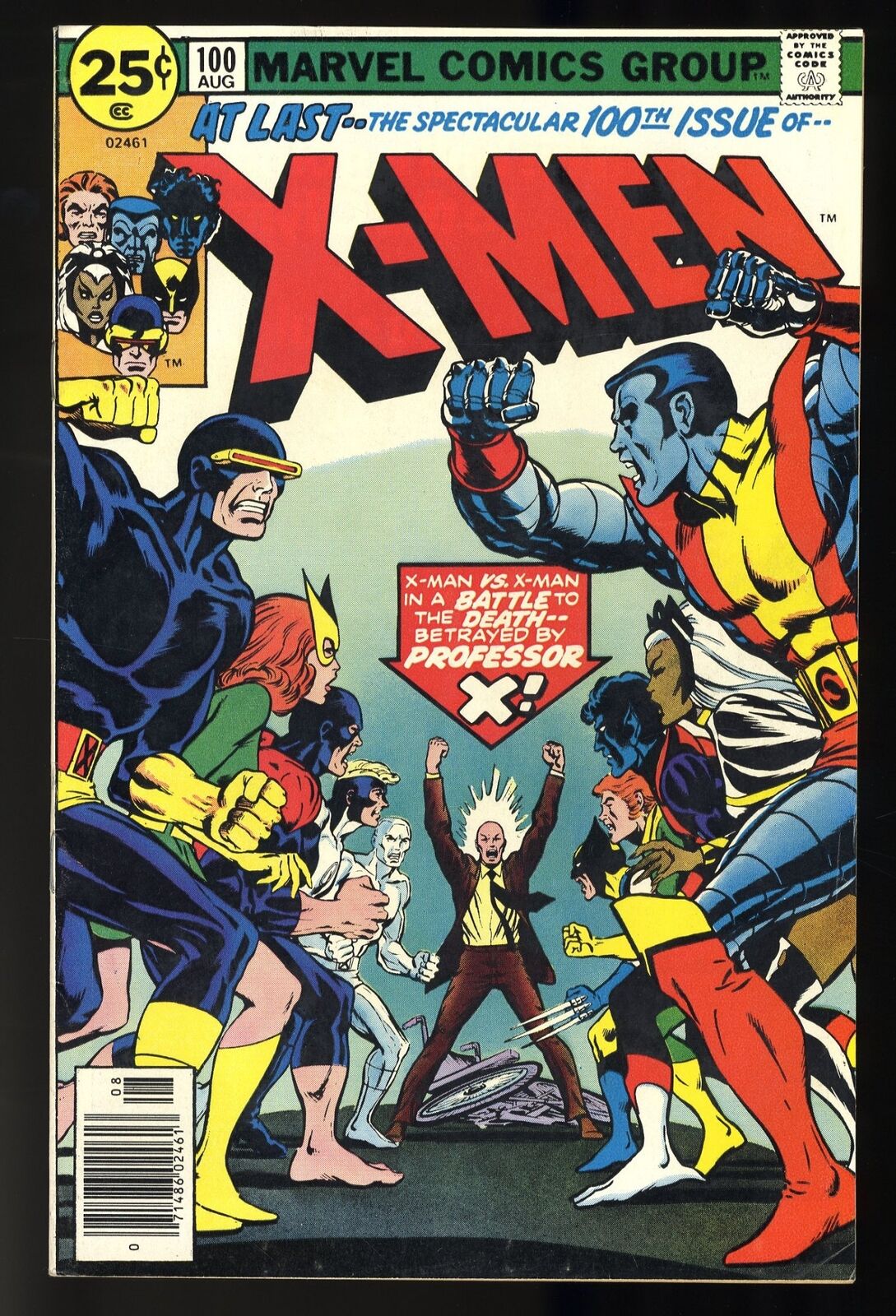 X-Men #100 FN/VF 7.0 Old Versus New Team Dave Cockrum Art Claremont Story