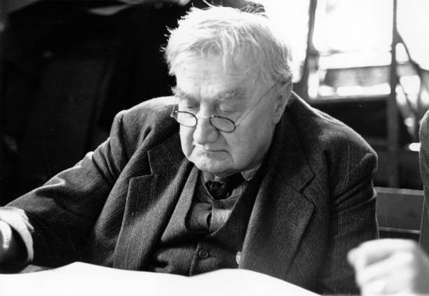 The English composer Ralph Vaughan Williams 1951 Old Photo