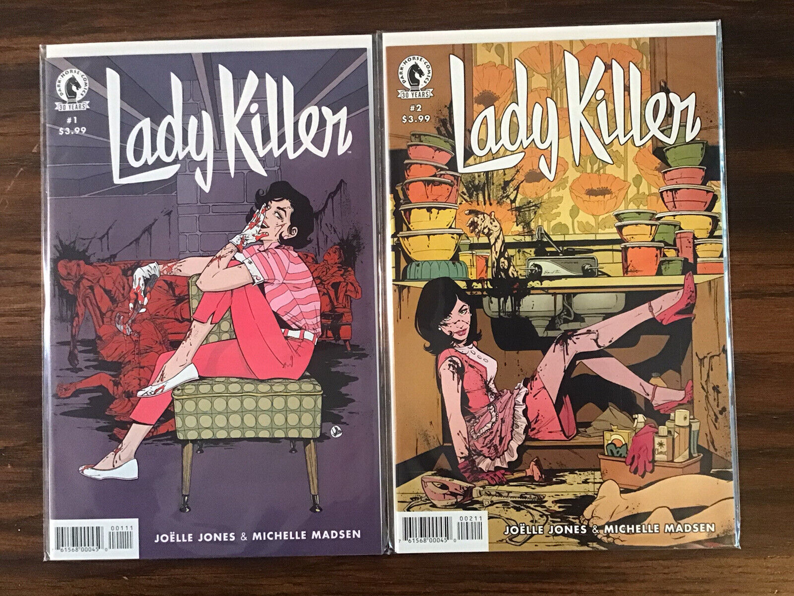 Lady Killer 2 #1 & 2 Dark Horse Comics  Joelle Jones Beautiful NM Set 1st Prints