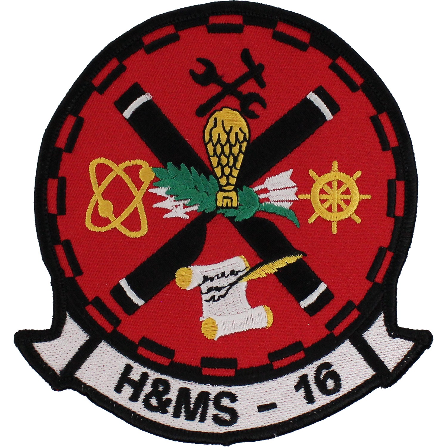 Marine Headquarters and Maintenance Squadron H&MS-16 Patch Sew-On (4 1/2\