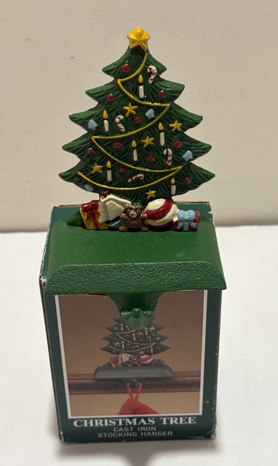 Midwest Cast Iron Christmas Tree Stocking Hanger Mantel Hook With Box