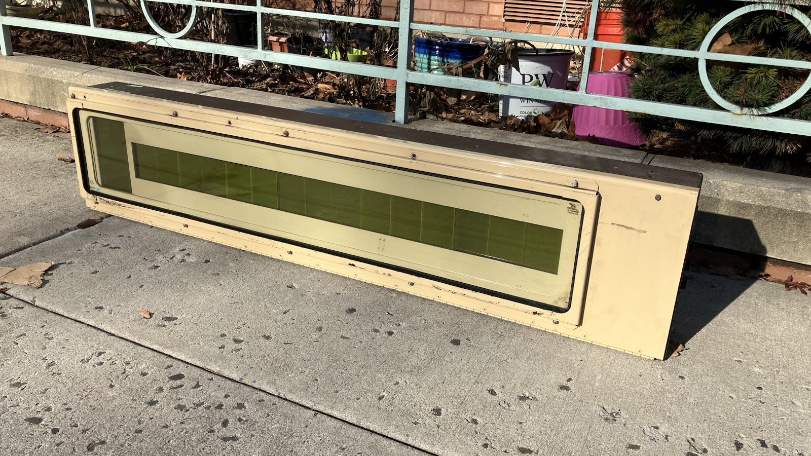 VINTAGE R-46 GOH LUMINATOR LCD SIDE ROUTE SIGN - SEE PHOTOS