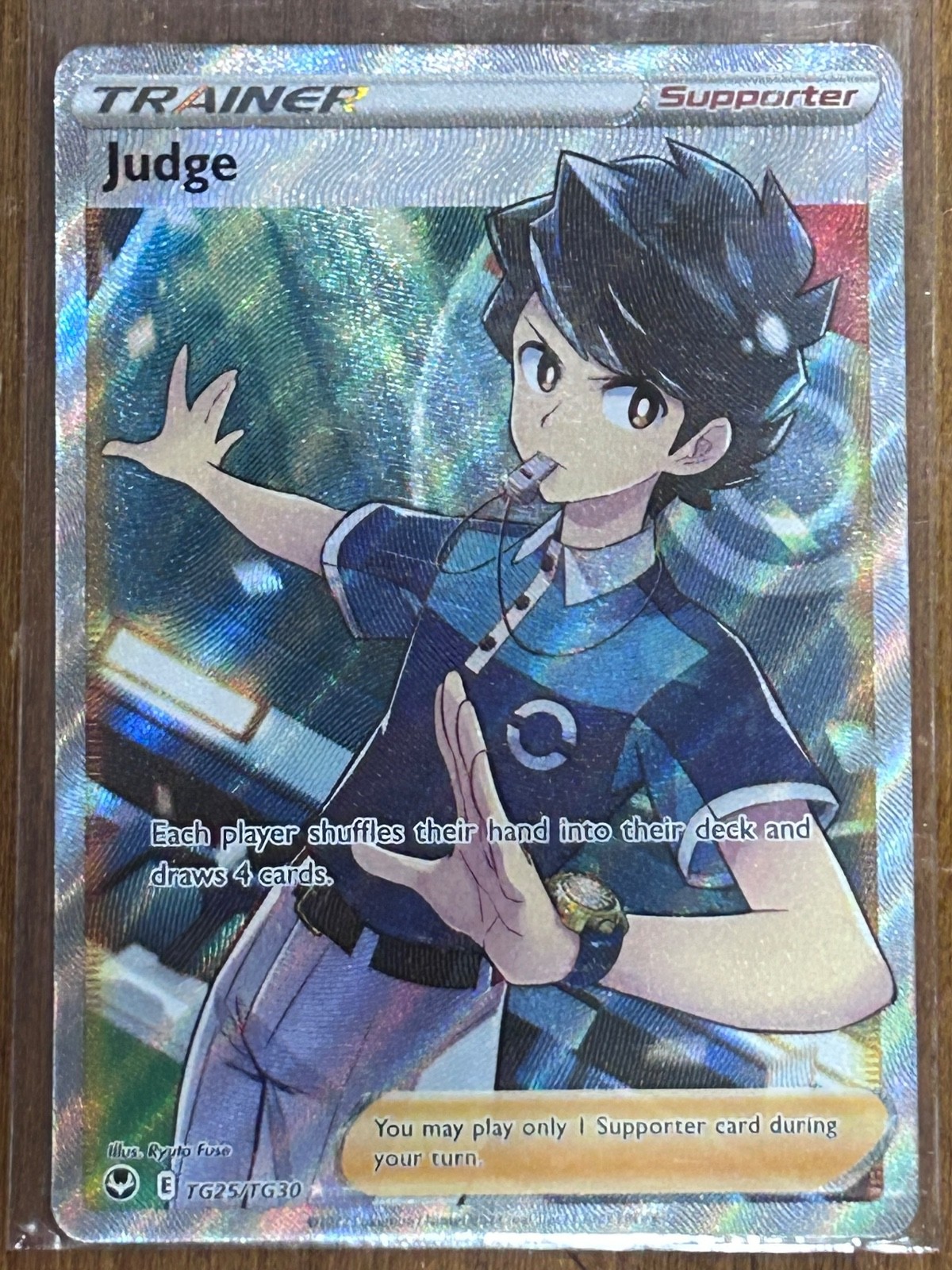 Pokémon Trading TCG Card - Judge Holofoil TG25/TG30 SWSH Silver Tempest Trainer