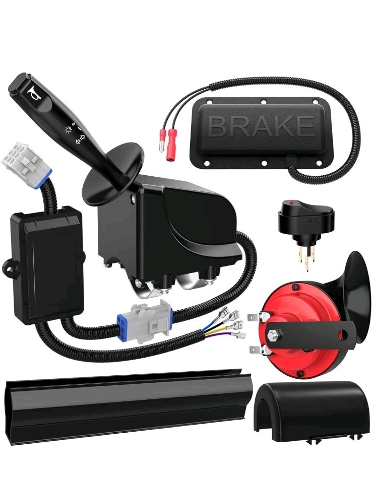 Golf Cart Turn Signal Kit with Horn, 12V Blinker Light Switch for EZGO, Yamaha Golf Cart Turn Signal Kit with Horn, 12V Blinker Light Switch for EZGO, Yamaha