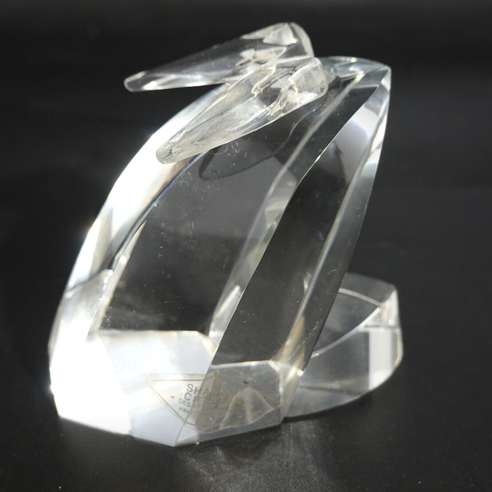 Shannon Crystal Designs Of Ireland Handmade Clear Decor Paperweight Sculpture