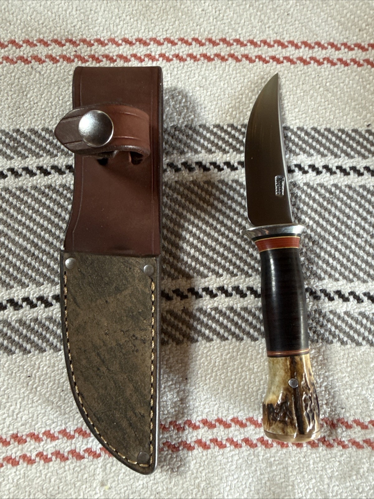 Treeman Knives Jim Behring Made Trout & Bird Scagel Hunting Knife AEB-L Steel BN