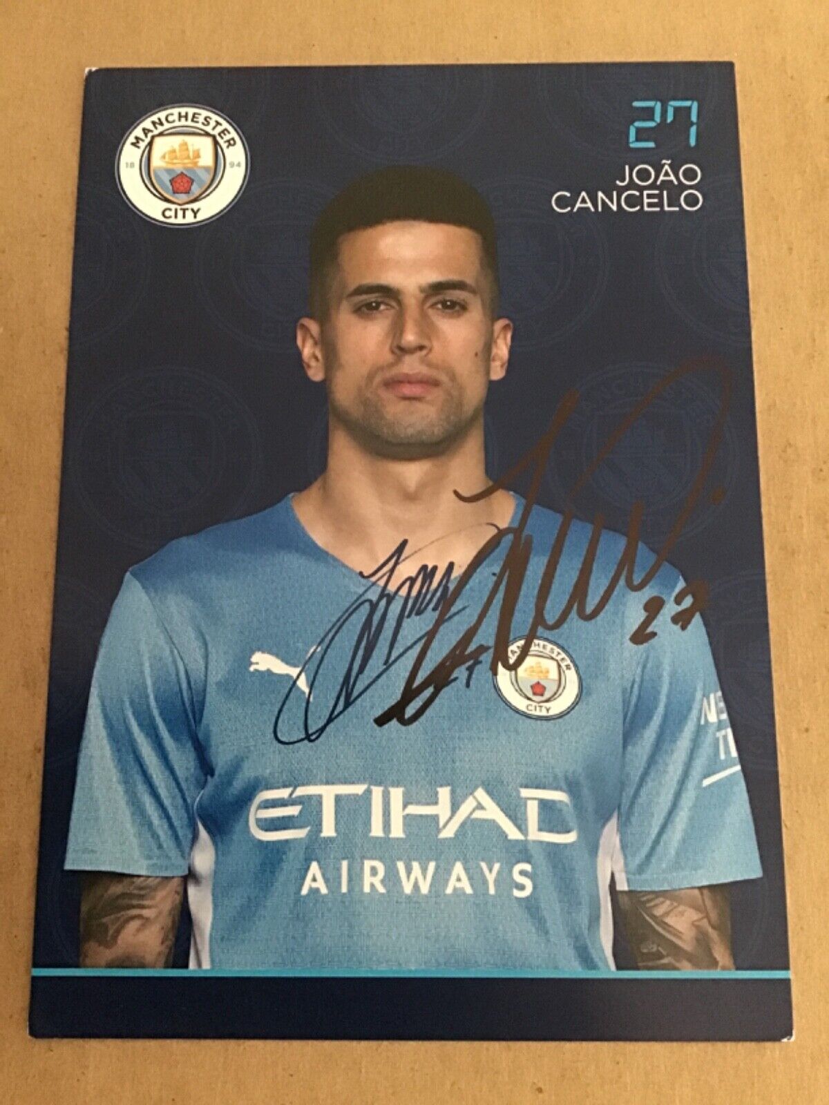 Joao Cancelo, Portugal 🇵🇹 Manchester City 2020/21 hand signed