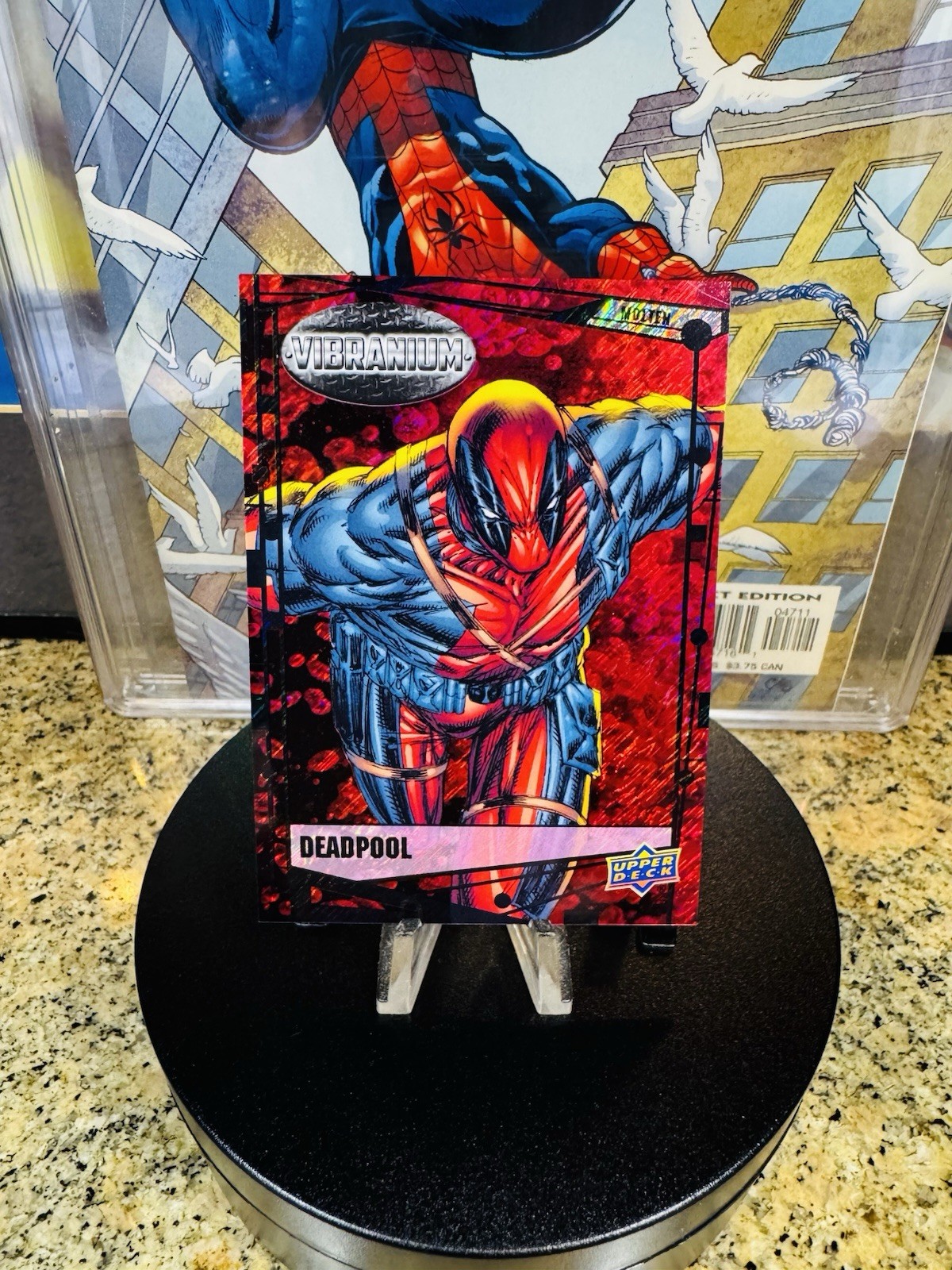 2015 Marvel Vibranium Molten #90 DEADPOOL /299 Red Lava Rare 🔥🔥🔥VHTF * 2015 Marvel Vibranium Molten #90 DEADPOOL /299 Red Lava Rare 🔥🔥🔥VHTF *
