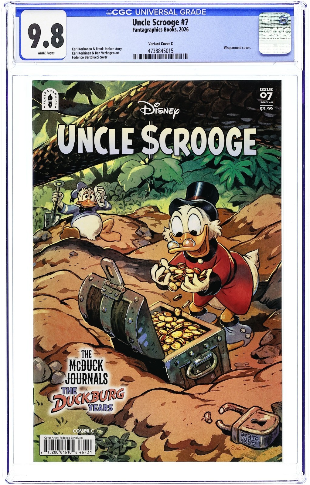 Uncle Scrooge #7C [1:10] Incentive - 2026 - CGC - Federico Bertolucci